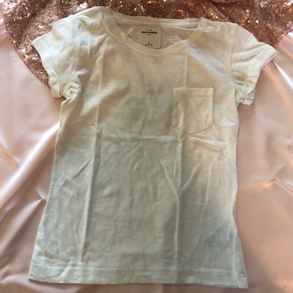 White Abercrombie Tee